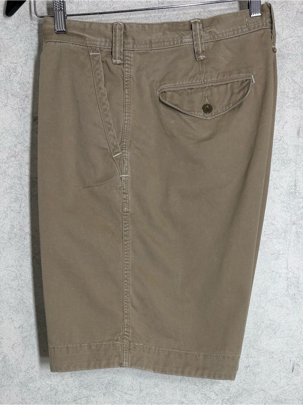 Polo Ralph Lauren•Chino Style•Shorts•Khaki•Flat Front•5 Pocket•Sz 34•Drawstring - Picture 3 of 16